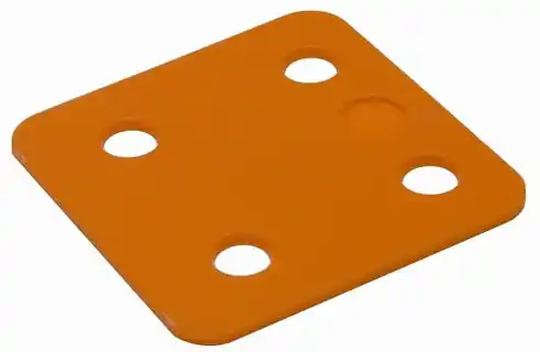 DRUKPL. 70X70X2MM Z-SLEUF ORANJE Actieprijs