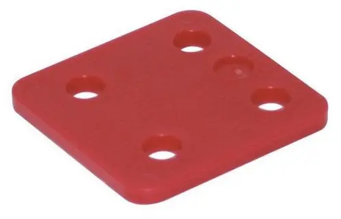 DRUKPL. 70X70X5MM Z-SLEUF ROOD Speciale Aanbieding