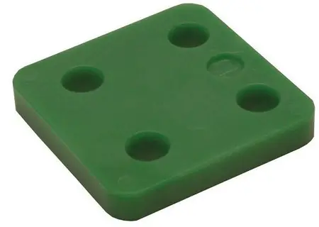 Nieuw DRUKPL. 70X70X10MM Z-SLEUF GROEN