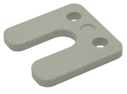 Beperkte Voorraad DRUKPL. 70X70X7MM M-SLEUF GRIJS