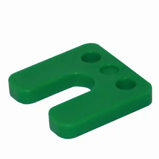 Snelle Levering DRUKPL. 70X70X10MM M-SLEUF GROEN