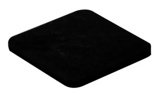 HOGE DRUKPL. 70X70X10MM ZW. ABS Beperkt Aanbod