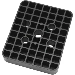 HOGEDRUKPLAAT 100X120X20MM ZWART Merkproduct