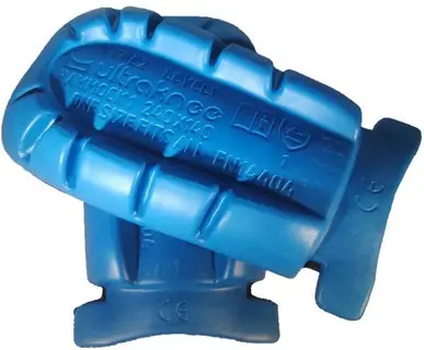 KNIEBESCHERMER ZWART/BLAUW Direct Beschikbaar