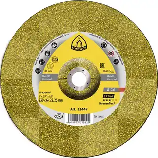 Alleen Vandaag AFBRAAMSCHIJF 230X6X22MM A24EX