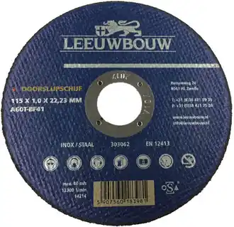 Aanbieding DOORSLIJPSCHIJF 125X1MM A60TZ
