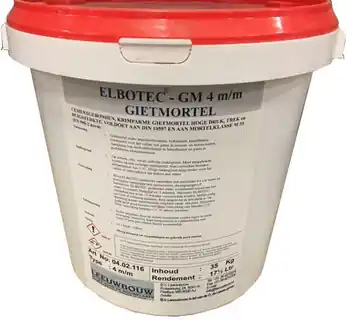 KRIMPARM GIETMORTEL EMMER A 35KG Snelle Levering