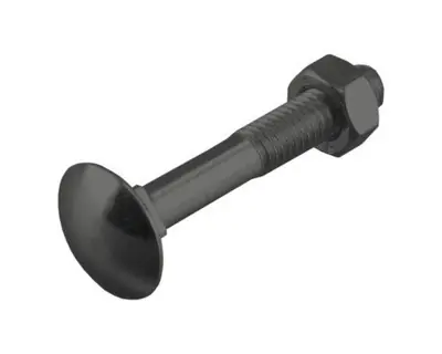 Beperkte Voorraad SLOTBOUT ZWART VERZINKT M8X80MM