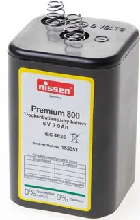 Nieuw BLOKBATTERIJ 6V 7.5Ah V30/4R25