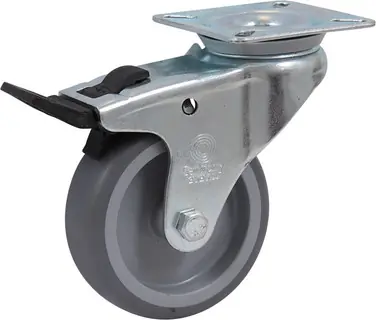 ZWENKWIEL GRIJS RUBBER+REM 75MM Koopje
