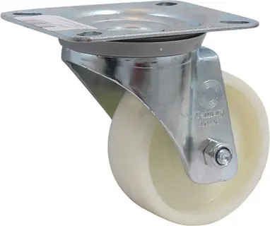 ZWENKWIEL WIT MET ROLLAGER 150MM Speciale Aanbieding