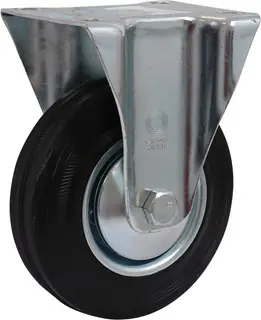 BOKWIEL ZW.RUBB+ST.VELG 125MM Voordeelprijs