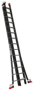 Merkproduct Opsteekladder 3-delig, aluminium gecoat