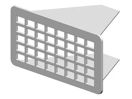 Ventilatierooster, rvs Tijdelijk Beschikbaar