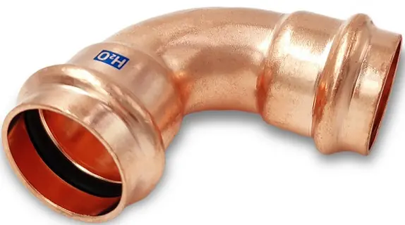 Direct Beschikbaar PRESSF. Cu BOCHT 90gr. 15 MM