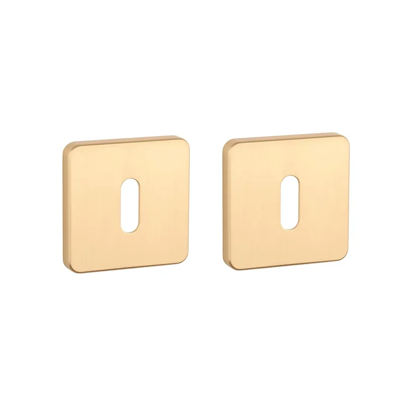 Aprile Premium Sleutelrozet 52x52x7mm Vierkant afgerond Mat goud Beste Prijs