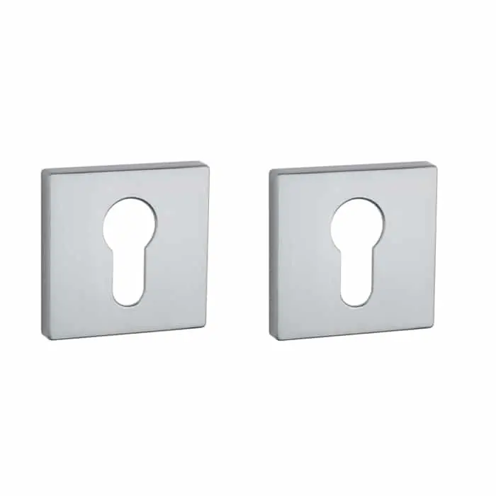 Aprile Prestige Cilinderrozet 50x50x7mm Rechthoekig Mat chroom Uitverkoop