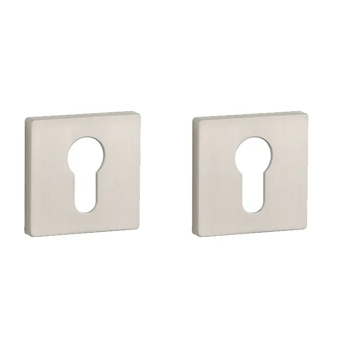 Betrouwbaar Aprile Prestige Cilinderrozet 50x50x7mm Rechthoekig Mat nikkel
