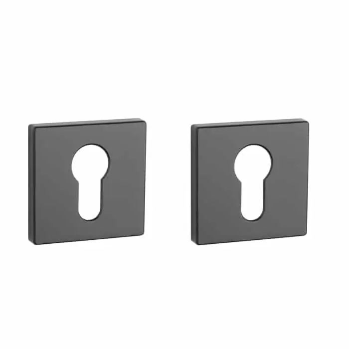 Koopje Aprile Prestige Cilinderrozet 50x50x7mm Rechthoekig Zwart