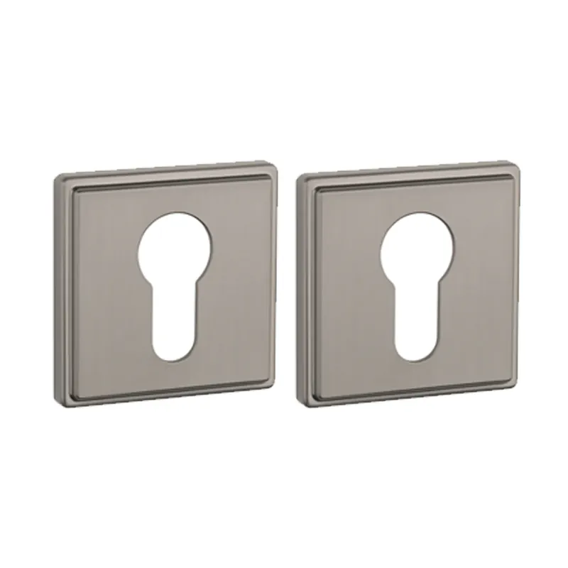 Aprile Premium Cilinderrozet 52x52x7mm Vierkant Grafiet (gunmetal) Direct Beschikbaar