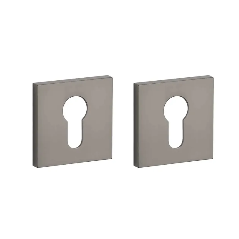 Aprile Comfort Cilinderrozet 52x52x7mm Vierkant Titanium Gecertificeerd