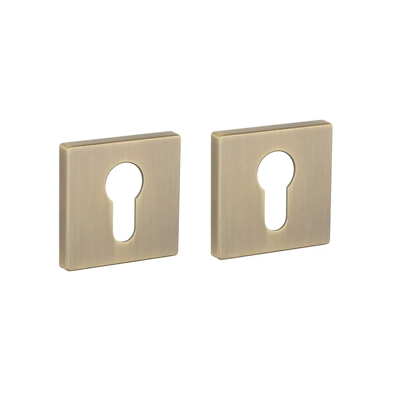 Aprile Premium Cilinderrozet 52x52x7mm Vierkant afgerond Antiek messing Goedkoop