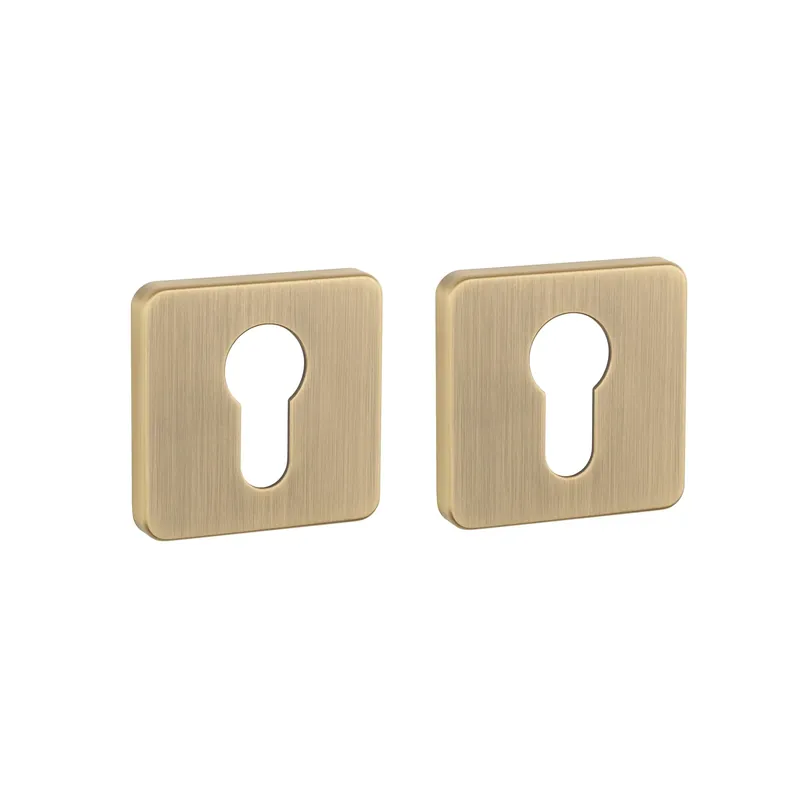 Aprile Premium Cilinderrozet 52x52x7mm Vierkant afgerond Antique Patina Op = Op