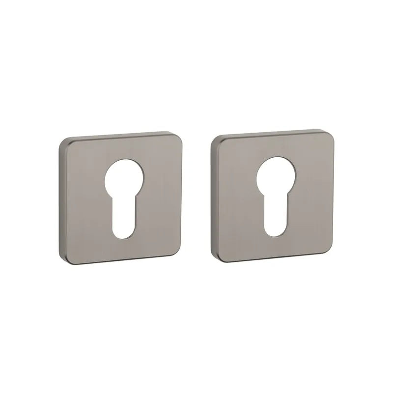Direct Beschikbaar Aprile Premium Cilinderrozet 52x52x7mm Vierkant afgerond Grafiet