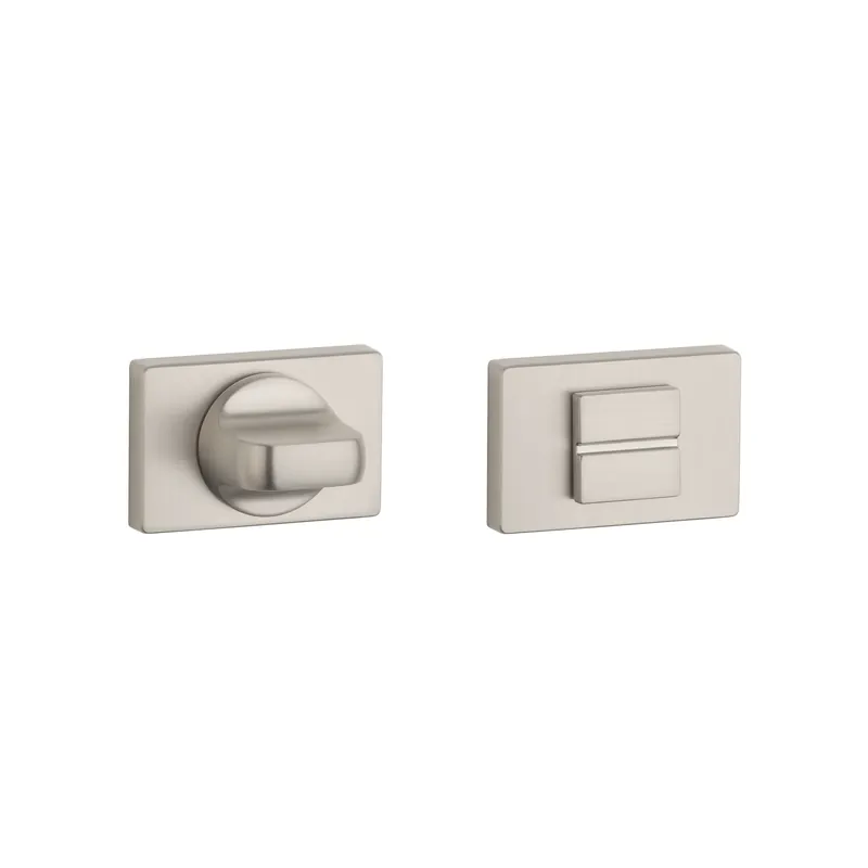Aprile Premium WC-garnituur 52x52x7mm Rechthoekig Mat nikkel Snelle Levering