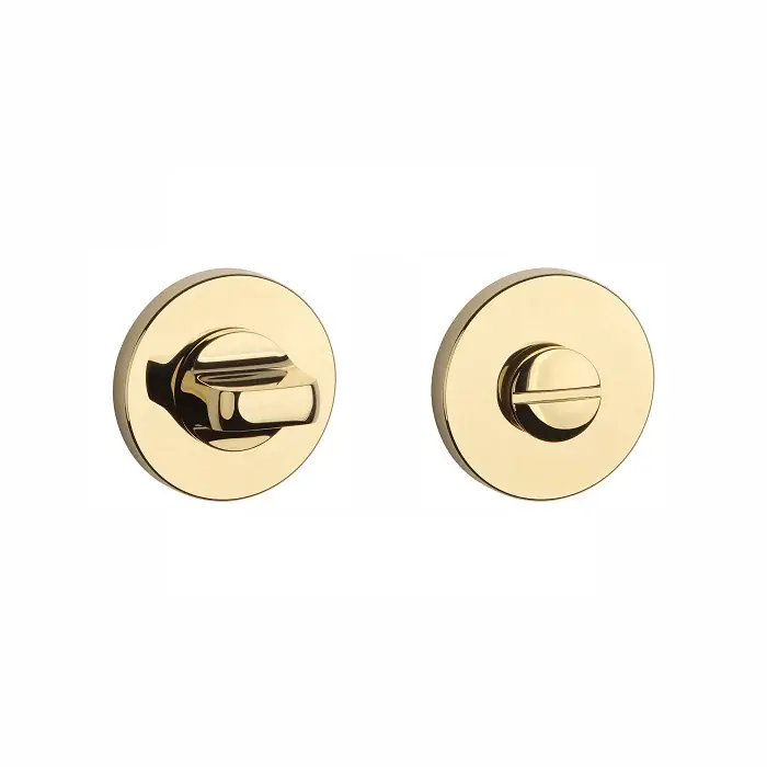 Aprile Premium WC-garnituur Ø52x7mm Rond Goud gepolijst PVD Actieprijs