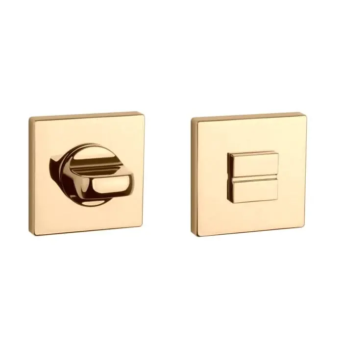 Aprile Premium WC-garnituur 52x52x7mm Vierkant Goud gepolijst Express Levering