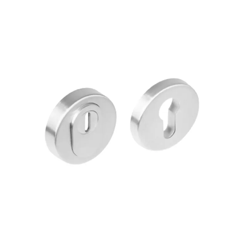 Must-Have Intersteel Veiligheidsrozet met kerntrekbeveiliging SKG3 Rond Massief RVS Geborsteld