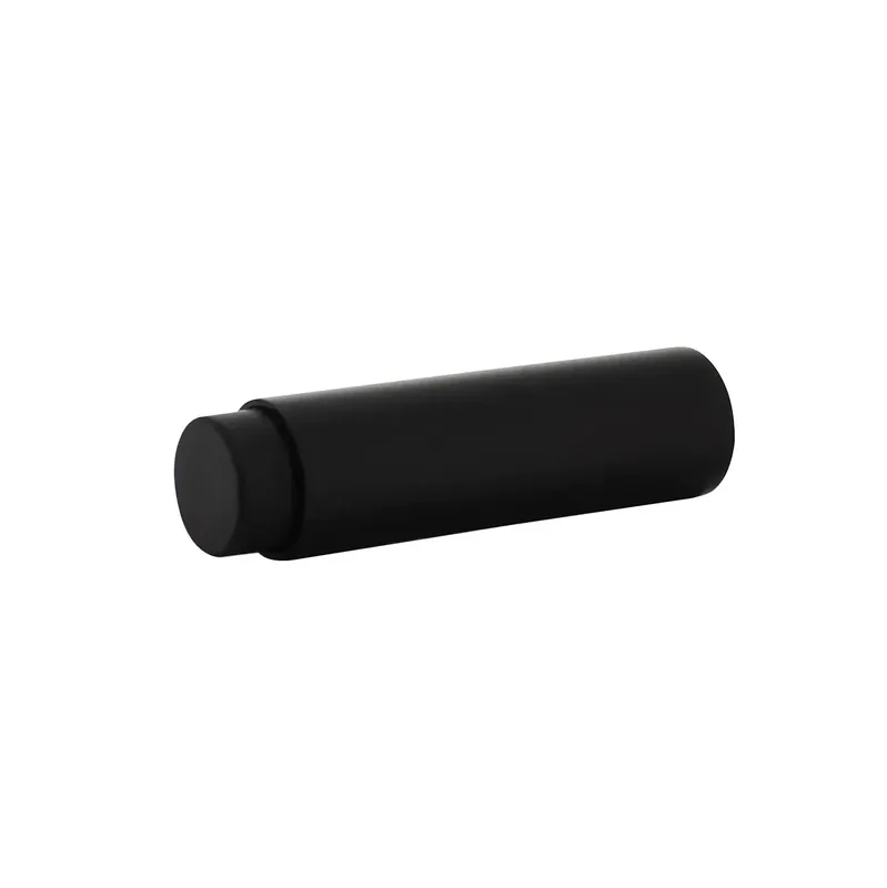 Intersteel Deurstop wandmontage ø22x80mm zwart Hoge Kwaliteit