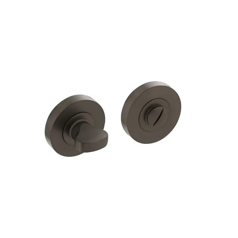 Intersteel Rozet met toilet-/badkamersluiting 52x10mm antraciet grijs Speciale Aanbieding