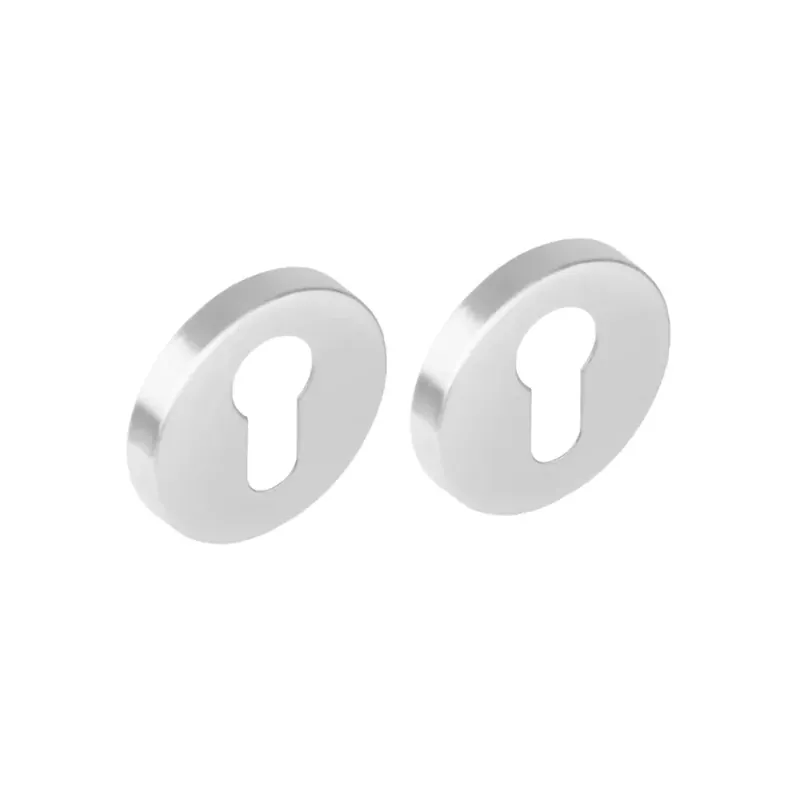 Finale Uitverkoop Intersteel Rozet profielcilindergat met nokken 53mm Rond RVS Geborsteld