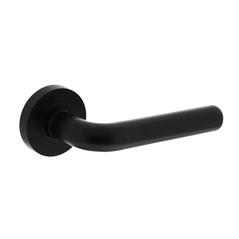 Intersteel Deurkruk Agatha op rozet ø53x8mm zwart Dagaanbieding