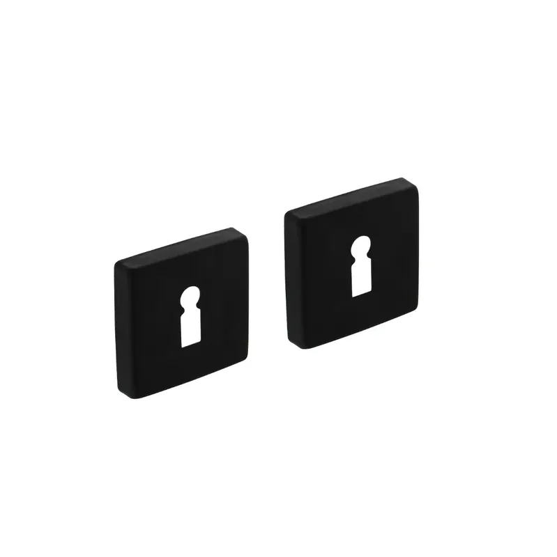 Intersteel Rozet sleutelgat 50x50x10mm Aluminium Zwart Goedkoop