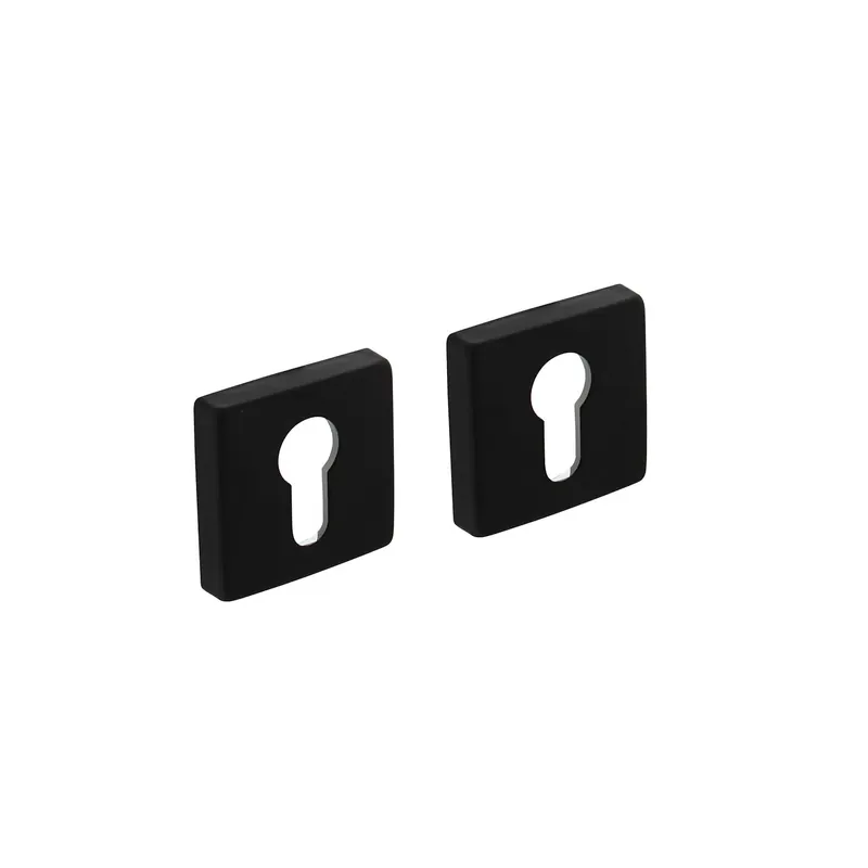 Favoriet Intersteel Rozet PC50x50x10mm Aluminium Zwart