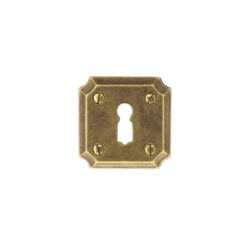 Merkproduct HDD Pro Sleutelplaatje Square Retro 50 Mm Old Yellow