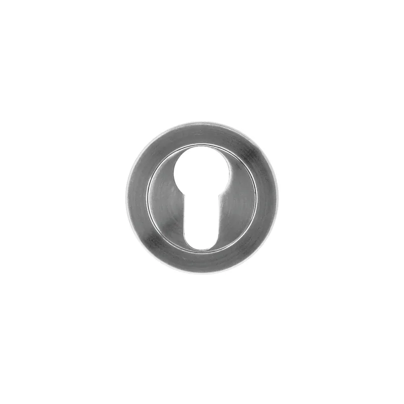 Finale Uitverkoop HDD Pro Cylinderplaatje Rond Draairozas Inox Look