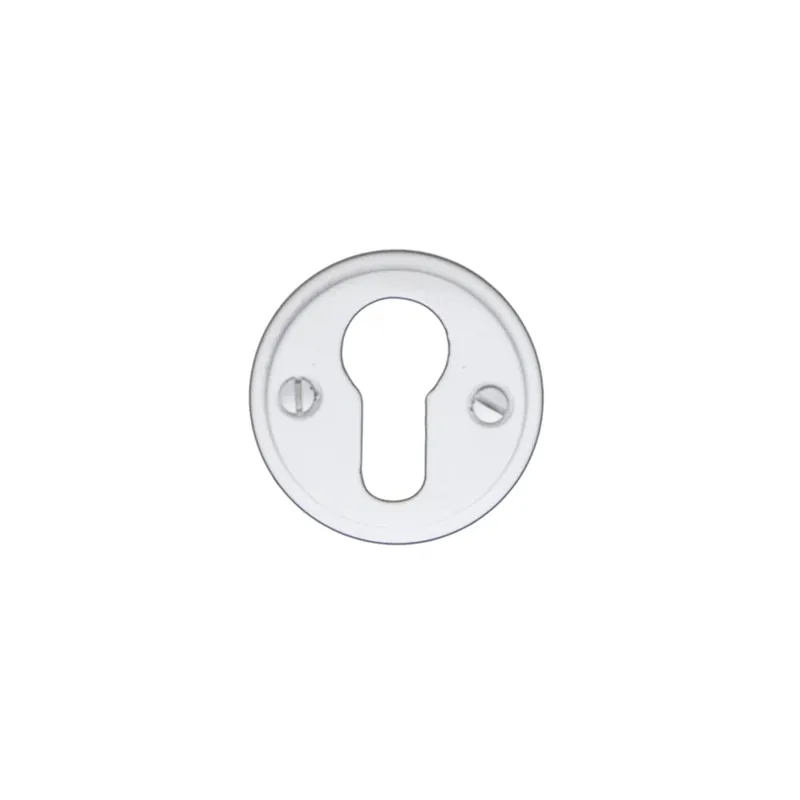 Nieuw HDD Pro Cylinderplaatje Rond Retro 48 Mm Plat Wit