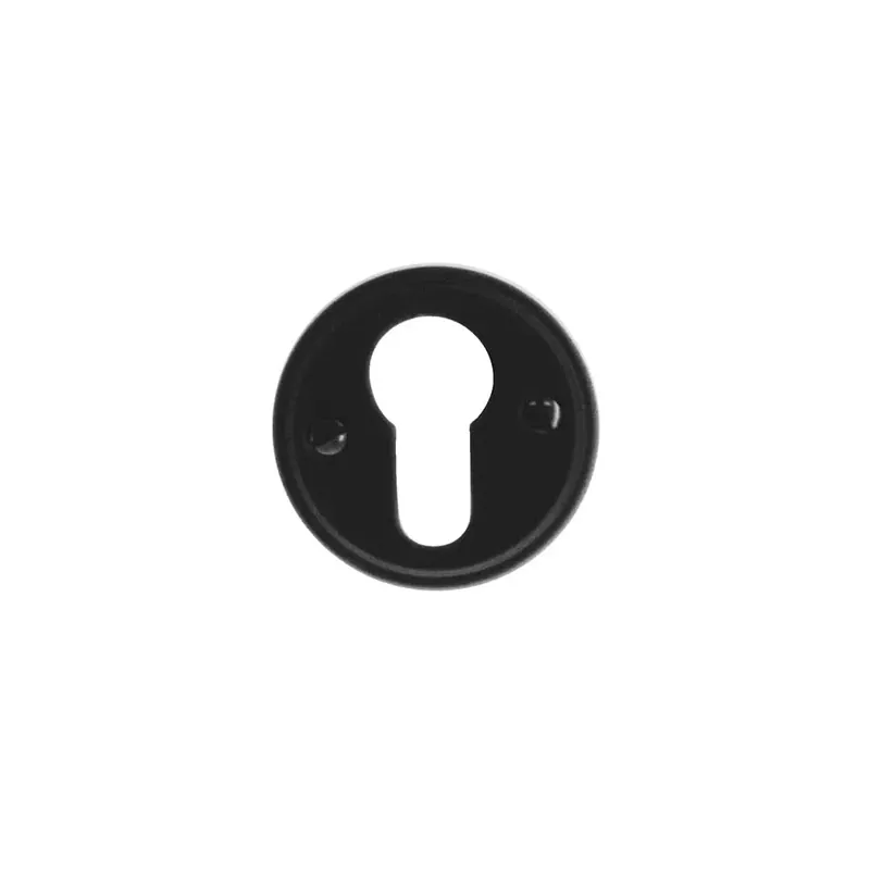 Must-Have HDD Pro Cylinderplaatje Rond Retro 48 Mm Plat Zwart