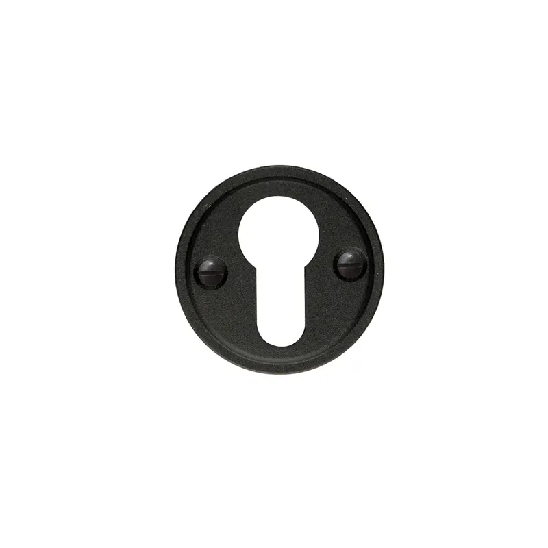 Hete Deal HDD Pro Cylinderplaatje Rond Retro 48 Mm Plat Zwart Structuur Uv