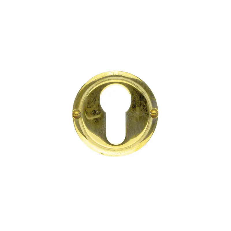 Populair HDD Pro Cylinderplaatje Rond Retro 50 Mm Classic Messing Gepolijst Niet Vernist
