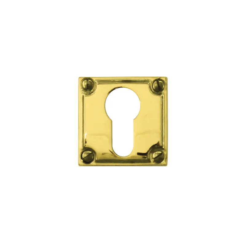 Bestel Nu HDD Pro Cylinderplaatje Square Retro 44 Mm Messing Gepolijst Niet Vernist