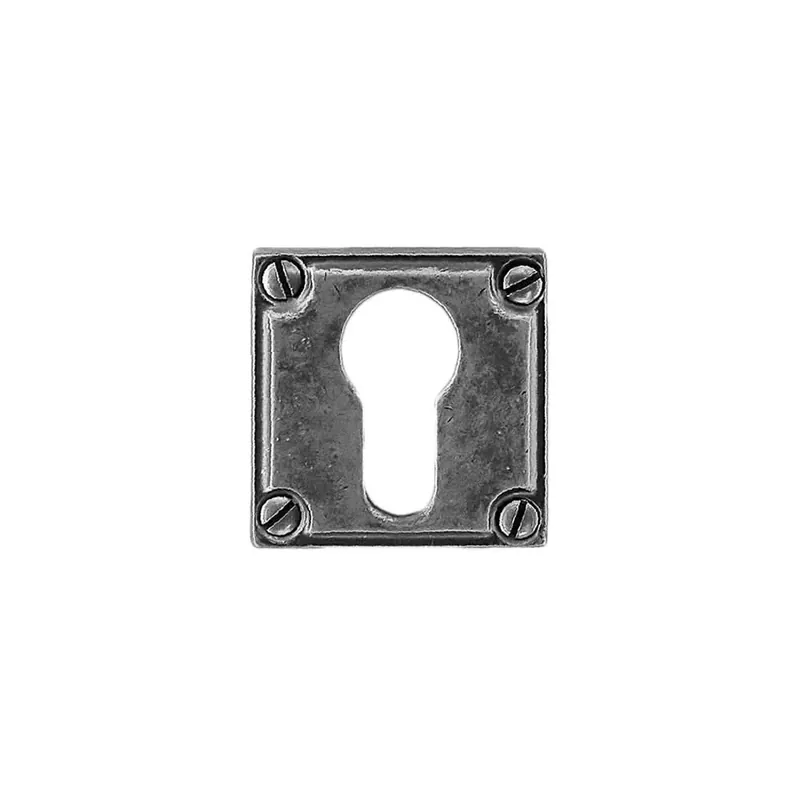 HDD Pro Cylinderplaatje Square Retro 44 Mm Old Silver Tijdelijk Beschikbaar