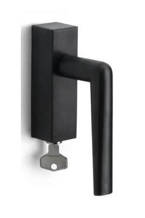 Aanbieding Formani PBI100-DKLOCK draaikiepgarnituur afsluitbaar PVD mat zwart rechtdraaiend