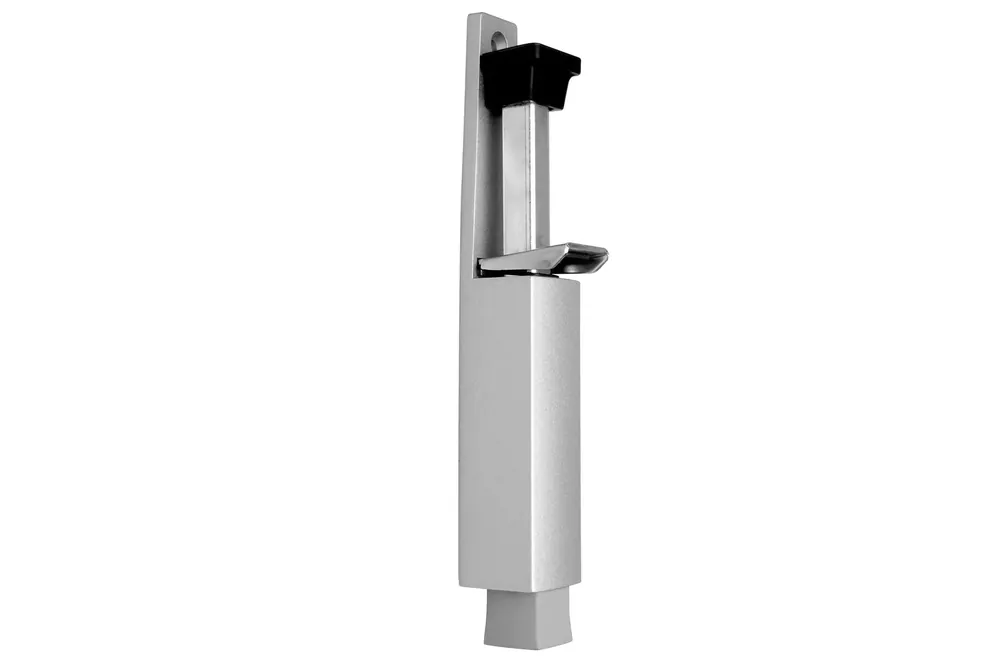 Hoge Kwaliteit Dulimex DX Deurvastzetter voetstift 32×207mm Schootuitslag 60mm Zilver