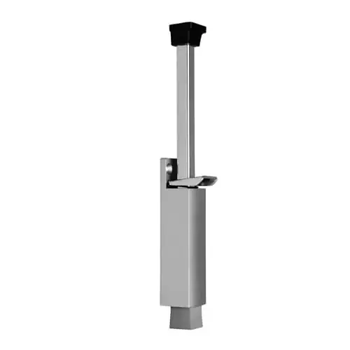 Lage Kosten Dulimex DX Deurvastzetter voetstift 32×272mm Schootuitslag 120mm Zilver