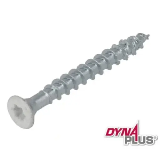 Finale Uitverkoop Dynaplus® BESLAGSCHROEF VZ PK-7MM WITTE KOP TX-20 4.0X40 (200)